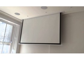 Màn chiếu điện âm trần  92 inch